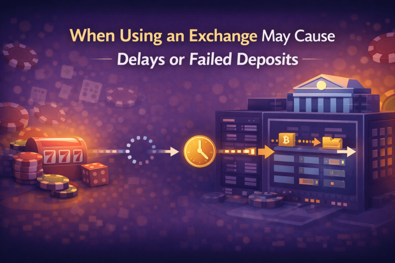 When Using an Exchange May Cause Delays or Failed Deposits